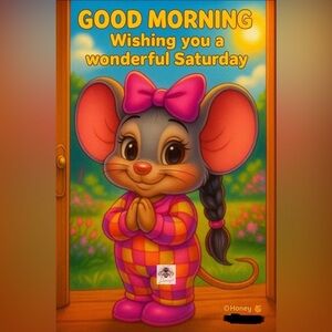 Colorful Cartoon Mouse Poster